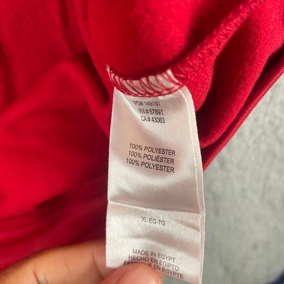 New Era NFL Men's Atlanta Falcons X-Large Red Safety Performance Fleece Hoodie - Picture 8 of 14